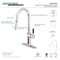 Gourmetier LS2721DKL Single-Handle Pull-Down Kitchen Faucet, Polished Chrome LS2721DKL - alternate 2